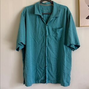 Tommy Bahama Original Fit Blue Button Down Men’s Shirt Size XL